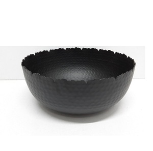 Saladier en métal de forme ronde en aluminium noir de vaisselle de service classique pour une utilisation de bol de service pour la cuisine et la table - Product Image 5