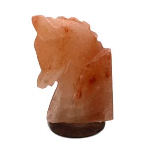 Meilleure lampe au sel de l'Himalaya écologique en forme de cheval Technique sculptée en rose clair fabriquée à la main Sian Enterprises Feng Shui Design - Product Image 4