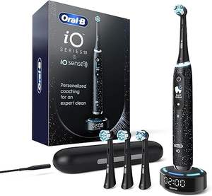 Cepillo de Dientes Eléctrico Recargable Oral-B IO Series 10, Resistente al Agua IPX8, Silicona Médica, Sensor de Presión Visible, Protege las Encías, 2 Minutos - Product Image 1