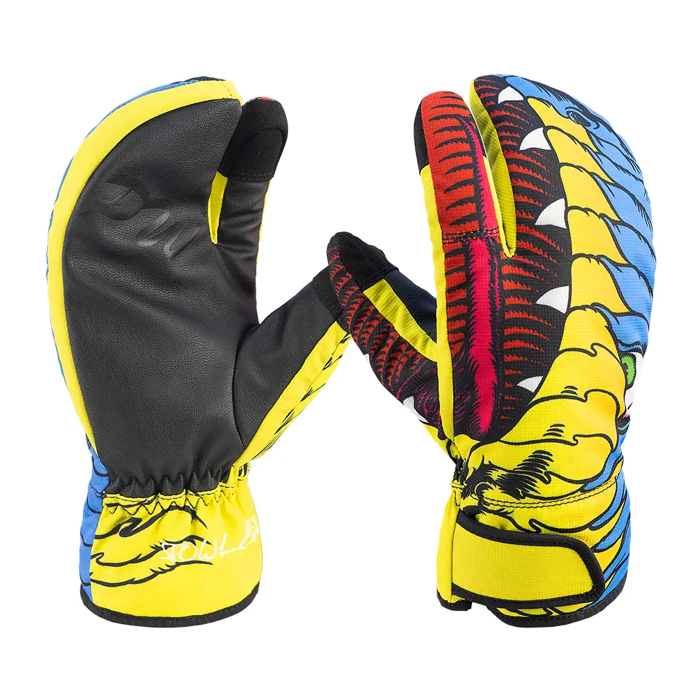 Custom Winter Waterproof Motorcycle Gloves Windproof Touchscreen Warm Skiing Snow Gloves For Men Women