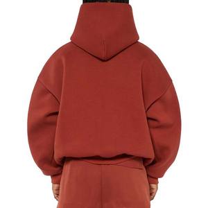 Jersey de lana de algodón con estampado de logotipo personalizado de calidad superior, sudaderas con capucha de gimnasio con estampado de hojaldre de gran tamaño en blanco para ropa de hombre de gran tamaño - Product Image 2