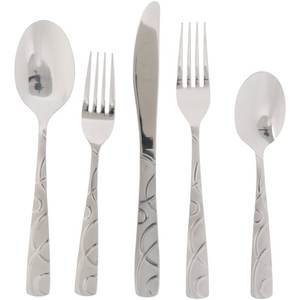 Ensemble de couverts à poignée de concepteur fait à la main outil de cuisine à domicile miroir or fini métal vaisselle de table couverts en acier - Product Image 3