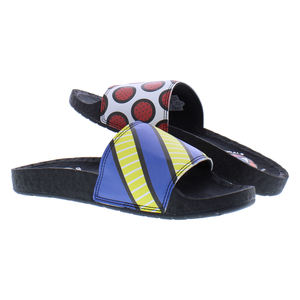 Zapatos Unisex Adidas Adilette Boost Color: Azul/Amarillo/Negro 100% Auténticos - Product Image 2