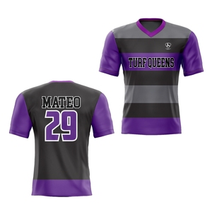 Maillot de football personnalisé nom de l'équipe numéro chemise de sport personnaliser Football Logo maillots pour hommes femmes jeunes - Product Image 4