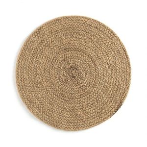 Vente en gros de napperons tissés ronds naturels et de napperons en osier tapis en jonc de mer napperon en rotin décorations de table tapis - Product Image 3