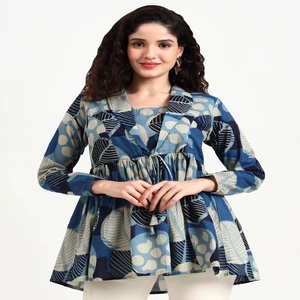 Best Quality floral print cotton midi dress <b>Square</b> Neck 100% Cotton Casual Summer Beach Wear - Product Image 6