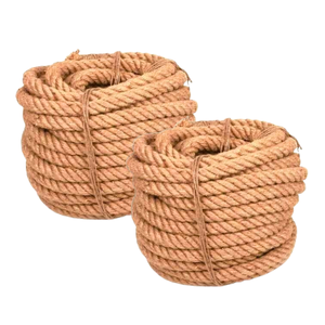 Cuerda de yute hecha a mano y hecha a máquina de coco TWINE TWISTED COIR ROPE Cuerda de pesca de alta calidad, bajo costo y lista para enviar - Product Image 1