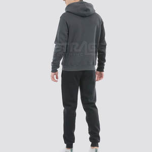 Wholesale Premium Quality Lightweight Winter Hooded Casual Solid Men Tracksuits Jogging <b>Apparel</b> - Product Image 2