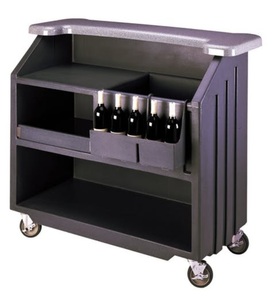 Carro de almacenamiento para cocina, carrito de material metálico y de acero, plegable, con 3 niveles, barra móvil rodante, de fábrica - Product Image 3
