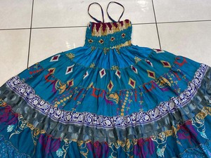 ชุดกระโปรงสองชั้นแบบเย็บต่อกันสไตล์โบฮีเมียนชุดปาร์ตี้เพื่อนเจ้าสาวพิมพ์ลายหรูหราระบายอากาศได้ดี - Product Image 5