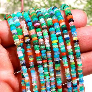 ลูกปัดโอปอลเอธิโอเปียธรรมชาติหลากสีสวยงาม ขายดี คุณภาพสูง AAA ขนาด 16 นิ้ว โอปอลเรนโบว์ไฟเวโล - Product Image 6