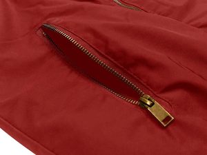 Chaqueta Bomber Ligera para Hombre, 100% Poliéster Nailon, Cuello Alto, Bordado, Bolsillo Frontal, Cremallera, Chaqueta de Invierno - Product Image 5