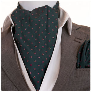 Exve - Juego de Accesorios Formales para Hombre con Estampado Floral Exclusivo, Corbata, Pañuelo de Bolsillo, Caja de Regalo, 100% Poliéster - Product Image 2
