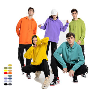 Surdimensionné bonne qualité coton polyester hommes unisexe solide pull logo oem personnalisé blanc décontracté à capuche dessin sweats à capuche - Product Image 1