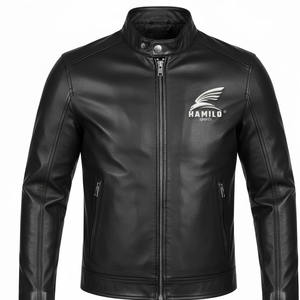 Chaqueta de Cuero Personalizada Más Vendida del 2026, Chaqueta de Cuero Genuino de Piel de Vaca Natural para Hombre, Manga Larga, Chaleco de Motociclista a la Moda. - Product Image 1