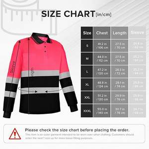 Polo de sécurité à manches longues haute visibilité de haute qualité avec logo sur mesure fabriqué par des commerçants Wings en gros - Product Image 2