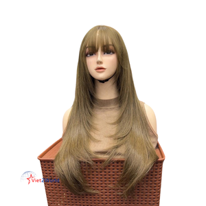 เส้นผมบริสุทธิ์ทำจากลูกไม้แบบเต็มศีรษะสำหรับผู้ป่วยที่มีผมไม่ร่วงทำจากลูกไม้ที่มีคุณภาพสูง - Product Image 6