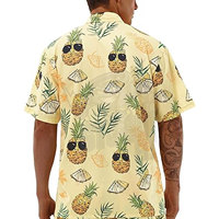 Chemise décontractée à manches courtes pour homme, boutonnée, respirante, en velours, style hawaïen Aloha, idéale pour les fêtes estivales à la plage et les vacances.