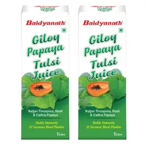 Suplemen Kesehatan Penjualan Laris Baidyanath Giloy Pepaya Tulsi Juice 1 L dari Eksportir dan Produsen India