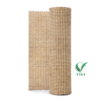 Rollo de cinta de caña de ratán vietnamita tradicional para puertas de paneles decorativos y diseño de tapicería