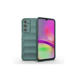 Funda para Samsung Galaxy A25, Carcasa Trasera Flexible de TPU y Silicona con Diseño Étnico en Verde Oscuro - Product Image 1