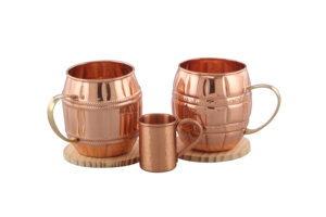 Mug en cuivre pour bière, design martelé, mug en cuivre au design unique, mug mule en cuivre avec poignée en laiton - Product Image 2