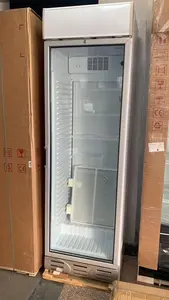 อุปกรณ์ซูเปอร์มาร์เก็ตคุณภาพดีที่สุดที่ทํางานได้รวดเร็ว CL380 SDCP ตู้เย็นเก็บความเย็นไวน์ประตูเดียว