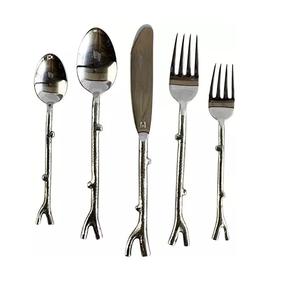 Couverts en métal fabriqués à la main Couverts en acier inoxydable avec poignée incrustée d'os pour les mariages Occasions spéciales Fabricant direct - Product Image 6