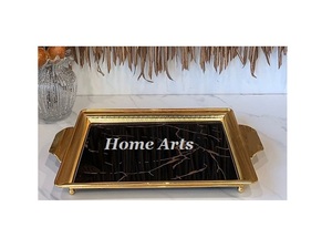 Bandeja de servicio de acero inoxidable de alta calidad en oro pulido y chocolate excelente para servir comida a buen precio - Product Image 6