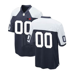 100% Polyester respirant à manches courtes de haute qualité personnalisable hommes maillot de Football américain pour toutes les saisons - Product Image 1