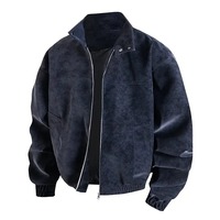 Tendance Mode Automne-Printemps : Blouson en Cuir PU Style Vintage Américain pour Homme, Décontracté, Ample, Épais et Chaud, Grandes Tailles, Service OEM, Haute Qualité