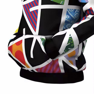 Venta al por mayor personalizado fabricante diseño único Unisex impresión sublimación liso algodón poliéster sudaderas con capucha para hombres - Product Image 5