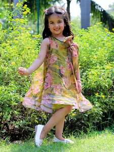 Girls' organza Solider Summer Sleeveless Sweet Bow Princess Dresses for kids Girls Summer <b>Clothes</b> - Product Image 4