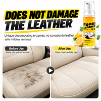 Nettoyant Moussant Anti-Taches Tenaces Marque Blanche pour la Maison, l'Automobile, les Sièges en Cuir et les Chaussures