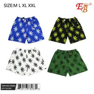 Costume da bagno a vita alta senza cuciture con stampa a righe da uomo Casual taglie forti in M L XXL 72 pz/CS - Product Image 1
