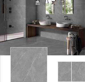 Carreaux de sol en porcelaine de qualité AAA, 1200x1800 mm, modernes, antidérapants, hautement durables, polis, brun clair, classiques, pour la pièce directe - Product Image 1