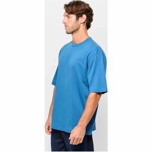 เสื้อยืดโอเวอร์ไซส์สำหรับผู้ชายเสื้อสตรีทแวร์ผ้าฝ้ายหนาเปิดไหล่ปล่อย GSM 240 - Product Image 2