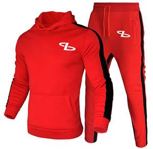 Survêtement avec logo personnalisé pour hommes, ensemble deux pièces pour hommes, survêtement de travail, survêtement - Product Image 3