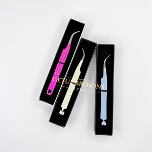 GETUP BROSONS IMPEX Acero Inoxidable Liso con Recubrimiento en Polvo de Color Rosa Intenso, Azul y Blanco, Diseño de Corazón Recortado, Dorado, Antiestático - Product Image 1