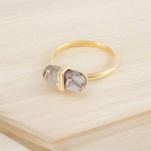 Designer Handmade 925 Sterling <b>Silver</b> <b>Opal</b> <b>Ring</b> Natural Gemstone with Bezel Setting Gold Plated Fine Jewelry - Product Image 2