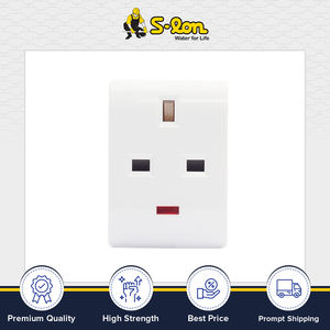 Fournisseur en gros vendant des équipements électriques largement utilisés Fiche blanche avec prise de courant Type 13A Adaptateur à fusible 3 voies W/N à vendre - Product Image 3