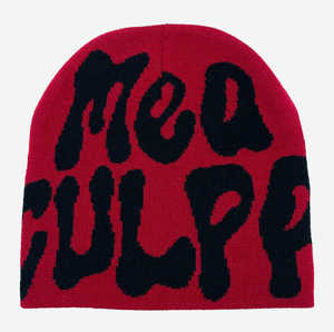 Venta al por mayor personalizado Unisex Skull Ski Beanie Cap tejido parche Logo Knitted Cuffed Beanie Hat Hombres Mujeres Winter Waffle Knit Beanies - Product Image 6