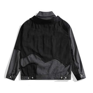 2024 personnalisé OEM hommes élégant poids lourd veste d'hiver de haute qualité Denim Street Wear respirant toile Plus décontracté - Product Image 2