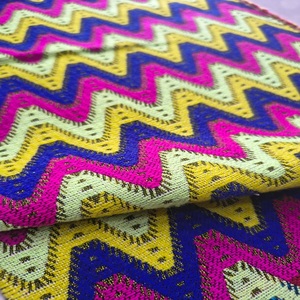 Tissu Jacquard respirant de luxe pour femmes filles doux chaîne tricoté poids lourd fourre-tout sacs à main fil teint motif tissé sac - Product Image 5