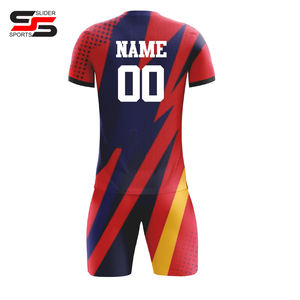 Ensemble de maillots d'entraînement de football pour hommes, impression numérique personnalisée, prix de gros, été - Product Image 2