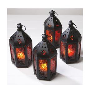 Lanterne métallique moderne et stylée bougeoir chauffe-plat vintage bougeoirs pour la décoration de table de mariage Nouveau moderne et stylé - Product Image 1