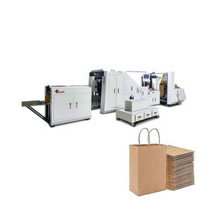 Exportador Indio de Máquina Automática para Fabricar Bolsas de Papel con Fondo Cuadrado para Bolsas de Papel Kraft Cuadradas - Product Image 1