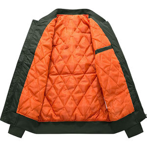 Vestes bomber en toile personnalisées en gros, streetwear d'hiver, streetwear haut de gamme, col montant, à capuche, écologiques, imperméables, respirantes - Product Image 6