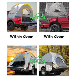 Tente de camping portable pour camion, une chambre, en tissu Oxford imperméable avec poteaux en aluminium et fibre de verre, idéale pour l'été et les activités de plein air - Product Image 6