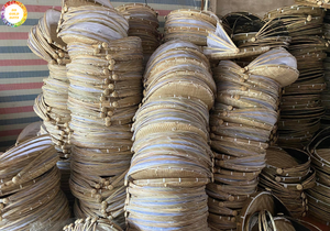 ตะกร้าไม้ไผ่2023พร้อมฝาปิดตาข่ายไม้ไผ่ - Product Image 5